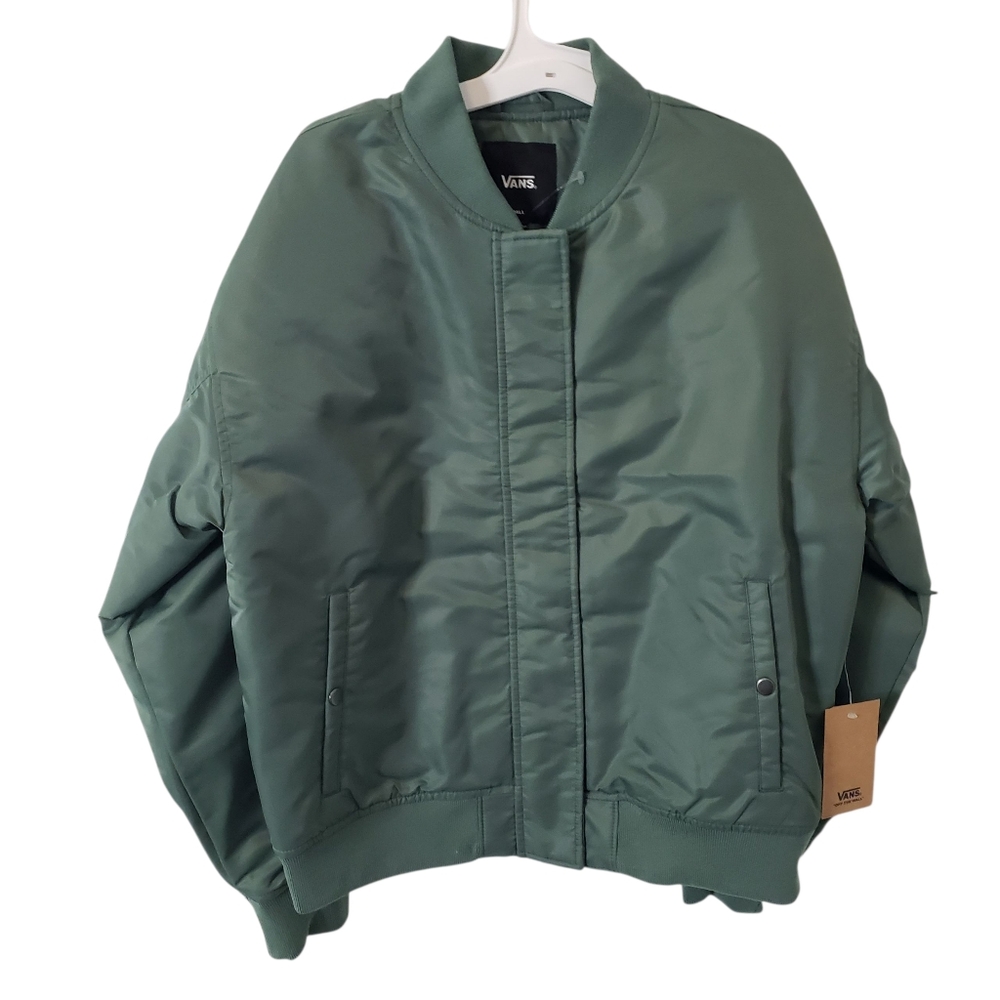 Vans Bennett Bomber Jacket Women's Dark Green Size Small